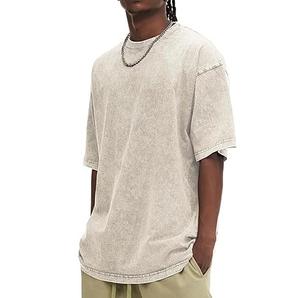 Ropa deportiva informal transpirable prendas de vestir exteriores Sun Faded Stone Wash Vintage camiseta en blanco suelta gimnasio Fit camisetas Fade adultos camisa personalizada - Product Image 3