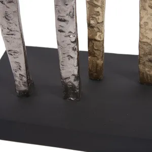 Figura de Águila en Pose de Ataque, Hecha a Mano en Aluminio, Chapada en Oro, Escultura Antigua de Feng Shui para Decoración de Oficina, Arte Moderno, Zahid Exports - Product Image 4