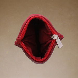 Direct Factory Export Customized Beaded Elegance Coin Storage Bags Stylish Game Day Red White Color Zipper Closure <b>Purse</b> - Product Image 4