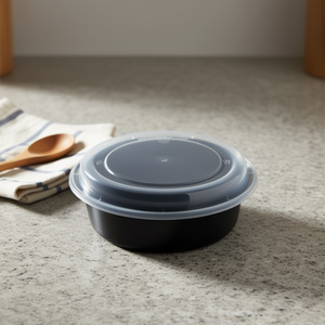 กล่องใส่อาหารทรงกลม PP ขนาด 16 ออนซ์ สำหรับไมโครเวฟ ทนทาน เหมาะสำหรับเสิร์ฟอาหารร้อน - Product Image 3