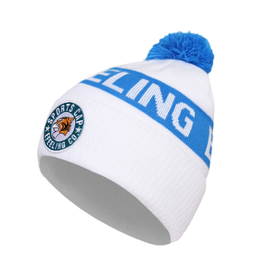Gorro de punto cálido para invierno unisex, gorro de algodón al por mayor con logotipo personalizado bordado para uso deportivo diario - Product Image 3