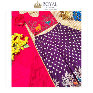 Meilleure qualité dernière collection de vêtements indiens pour enfants de créateur soie lourde et soie de chinnon Lehenga Choli pour mariage - Product Image 2