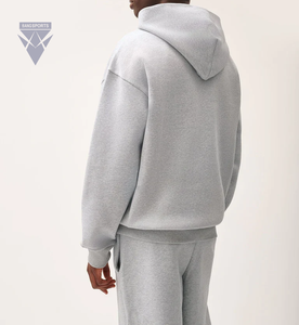 เสื้อกันหนาวผ้าฝ้ายแบบสวมศีรษะสำหรับผู้ชายเสื้อฮู้ดโอเวอร์ไซส์ทรงหลวมเข้ารูปแบบลำลอง - Product Image 4