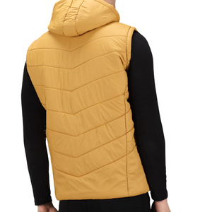 Chaleco acolchado con logotipo personalizado para hombre, gran oferta, chaqueta de invierno sin mangas a prueba de viento, chaleco transpirable elegante con capas al por mayor - Product Image 2