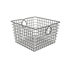 Revêtement en poudre noire le plus vendu panier en fil de fer fini nouvelle utilisation pour les paniers de rangement de table de cuisine - Product Image 2