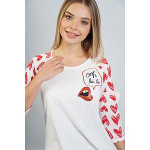 BAYAN P.SUPREM O YAKA 3/4KOL ETEGI OVAL TUNIK - สีเทาผสม - สีเทาผสม - Product Image 5