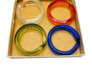 Rond de serviette en résine au design moderne pour vaisselle Couleur bleu ciel coloré Décor de table à manger Design d'hôtel et de vacances - Product Image 3