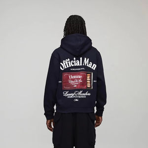 Sweat à capuche en coton et polyester mélangé Pullover couleur unie Slim Fit Sweat à capuche Léger Casual Streetwear - Product Image 1