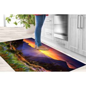 Mountain View Printed <b>Rug</b> - Modern Home Decor Spring Farmhouse,<b>Chenille</b> <b>Rug</b> - Product Image 3