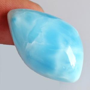 Larimar Azul del Mar Caribe, Natural, Hecho a Mano, <span class=keywords><strong>31</strong></span> CTW, Tamaño 26x16x9 MM, Colgante Natural de República Dominicana, Forma de Pera, para Joyería - Product Image 2