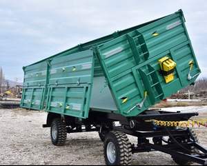 High Quality New Design Agriculture Farm <b>Trailer</b> 2 Wheel Hydraulic Dump <b>Tractor</b> <b>Trailer</b> 83 X14 Dump <b>Trailer</b> for Sale - Product Image 4