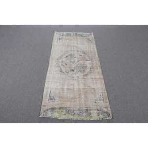 พรมตุรกีวินเทจ ขนาด 2.5x5.3 ฟุต (76x161 ซม.) สีน้ำตาล พรมสไตล์ตะวันตกเฉียงใต้ - Product Image 1