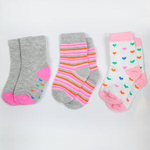 Juego de 3 piezas de lata para bebé Fant. Colección de Calcetines Adorables para Bebés Niñas - Product Image 4