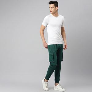 Jogging décontracté grande taille pour hommes, pantalon de survêtement taille moyenne surdimensionné avec cordon de serrage, pantalon en polaire à la mode pour le printemps et l'automne - Product Image 4