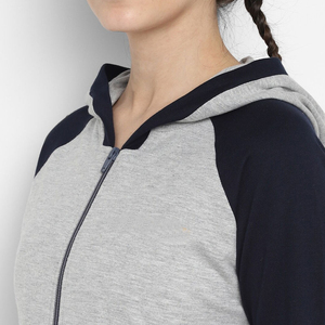 Diseño personalizado de alta calidad de las mujeres chándal de Pakistán cremallera con capucha con pantalones para las mujeres Venta caliente precio de las mujeres chándal - Product Image 6