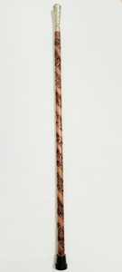 Canne Derby de qualité supérieure bois marron avec poignée en laiton bâton de marche pliable hommes femmes activités de plein air randonnée pointe en caoutchouc - Product Image 4