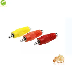 Válvula de bola de acero inoxidable bebederos de pezón de pollo bebedero de cría de aves de corral bebedero de pollo automático de pezón de pollo de 360 grados