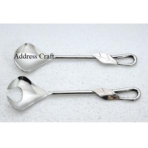 Ensemble de serveurs à salade de haute qualité poli miroir Outils à salade multifonctionnels 18/8 Acier inoxydable Métal Outils de cuisine à la mode - Product Image 4