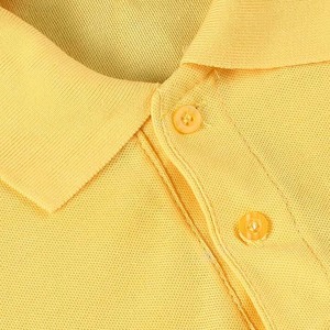 <b>Men's</b> <b>Yellow</b> Short Sleeve Cotton Pique Polo <b>Shirt</b> Regular Fit Solid Color Casual Knitted Style Summer Wear <b>Men's</b> Polo <b>Shirts</b> - Product Image 6