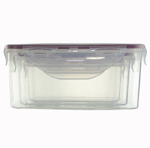 Ensemble 3 Lids-0.5L hermétiques en plastique Durable PP d'injection/1L/1.6L conteneurs de stockage de préparation de repas empilables cuisine stockage des aliments - Product Image 2