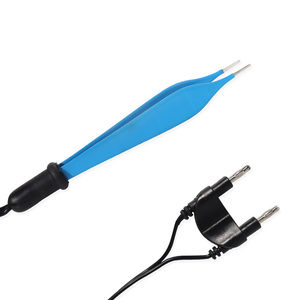Pince bipolaire en acier inoxydable de qualité chirurgicale couleur personnalisée câble de source d'alimentation manuelle classe II de haute qualité - Product Image 2