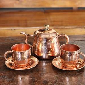 Juego de Teteras al Por Mayor, Tetera con Acabado en Cobre Antiguo para Servir Té y Café - Product Image 2