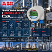 Transmetteur de température ABB TTF300 100 % original, à montage sur site, 4-20 mA HART, double capteur RTD Pt100, thermocouple, transmetteur de processus