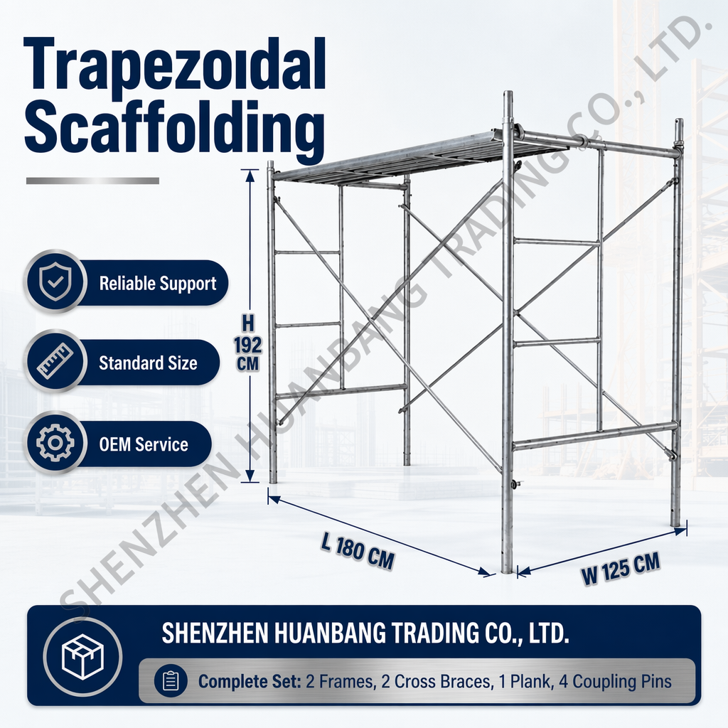 Light Duty Aluminium Frame Scaffolding Q235 HDG Modular Tool-Free Walking Board 3 Level 500kg For Warehouse Workshop Use 1 Year · image 4