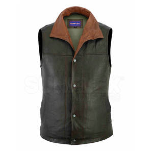 Chaleco de cuero para hombre de diseño único de gran oferta, ligero y transpirable para ropa exterior de invierno, recién llegado - Product Image 3