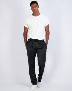 Pantalon de survêtement léger et athlétique pour homme, avec poches ouvertes sur le bas, en toile taille haute, disponible en Big & Tall Dark Wash - Product Image 3