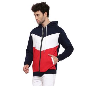 Nouveau design, sweat à capuche pour homme multicolores avec fermeture éclair, poignets élastiques et deux poches latérales, vêtement d'hiver pour homme FTI-MH-001 - Product Image 5