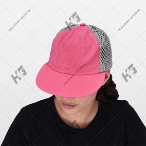 Nueva gorra de béisbol de cuerda con logotipo de 5 paneles personalizado al por mayor con agujero de corte de malla perforado sombrero de Golf Gorras deportes papá sombrero - Product Image 2