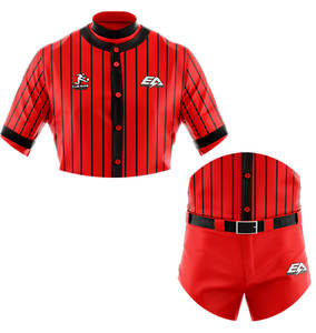 Maillot de baseball imprimé personnalisé pour hommes Livraison rapide à bas prix Veste à manches courtes à sublimation bleue Style - Product Image 3