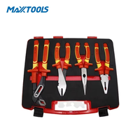 Ensemble d'outils électriques Maxxtools de 4 pièces, isolés VDE 1000V, robustes, avec coffret à outils pour électriciens professionnels, installation et réparation