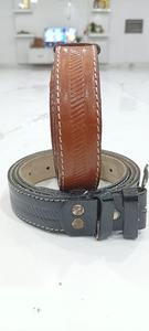 Cinturón de cuero genuino de grano completo de piel de vaca Premium unisex con diseños de herramientas manuales Cinturones de lujo de longitud personalizada listos para enviar - Product Image 5