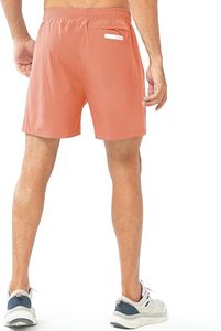 Short de tennis uni et teint personnalisé pour hommes, bas de sport décontracté à taille élastique et coupe ample en toile pour les joueurs de tennis - Product Image 2