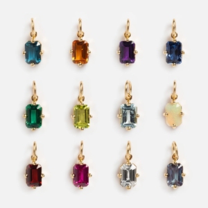 Saphir Quartz Rectangle Facettes Pendentif Charm Prong Plaqué Or avec Argent Sterling Bail Guérison Cristal Bijoux pour Femmes - Product Image 2