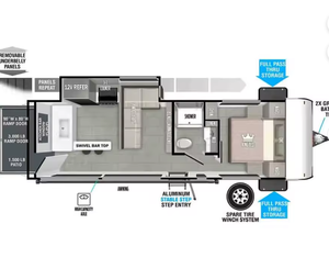 2025 2024 2026 F-o-r-e-s-t R-i-v-e-r Salem F-s-x 269V-C-X Autocaravana, Casa Rodante, Remolque de Viaje - Product Image 4