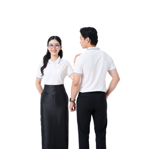 Polo en polyester durable et résistant aux plis pour hommes en polyester 95% avec col taillé uniforme respirant anti-transpiration OEM - Product Image 1