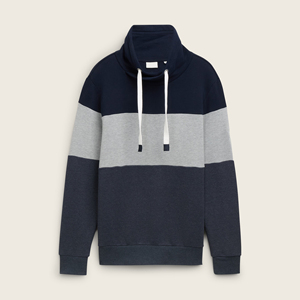 Sudaderas con capucha de invierno holgadas para hombre hechas a medida al por mayor 100% algodón Patchwork Streetwear cuello con capucha patrón sólido diseño Casual - Product Image 4