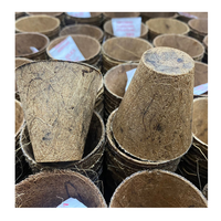 Pot de fibre de coco de qualité supérieure Pot de coco biodégradable Pot de coco adapté aux fleurs herbes légumes jardin intérieur extérieur