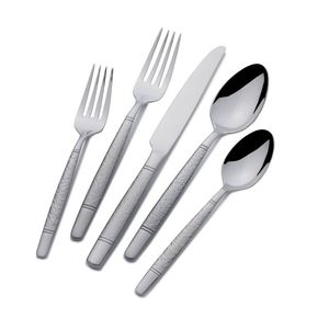 Juego de Cubiertos de Acero Inoxidable al por Mayor, Excelente Diseño, Cuchara, Cuchillo y Tenedor Plateados, Precio Económico para Uso en Hoteles - Product Image 1
