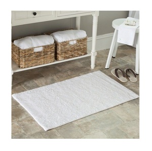 Hotel Supply White Bath <b>Mat</b> 100% Cotton High Quality Bath <b>Mat</b> Hotel Bath <b>Mat</b> Wholesale Exporter - Product Image 1