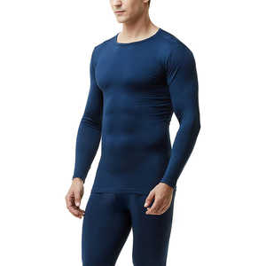 <b>Men's</b> Custom <b>Thermal</b> Underwear Set Breathable Long Sleeve Waffle T-Shirt Long John <b>Pants</b> Base Layer Long Sleeve Waffle T-Shirt - Product Image 3