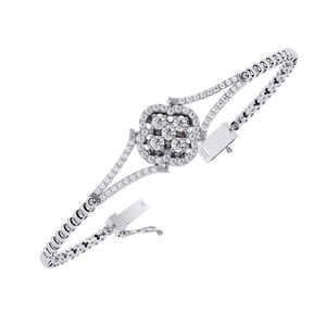 Bracelet en or 18 carats avec diamants de laboratoire - Élégant et éblouissant - Product Image 4