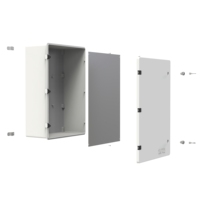 Yavuz Pano Aydinlatma Contenitore in Poliestere GRP 600x800x275 mm IP65 Scatola di Giunzione Impermeabile per Montaggio Superficiale RAL 7035