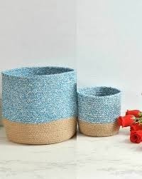 Best Quality New Arrival Eco Friendly Cotton and Jute Bear <b>Basket</b> Cute Kids Room Storage Organizer Foldable Durable <b>Toy</b> - Product Image 5