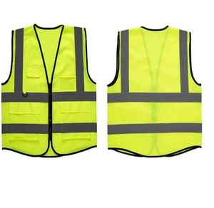 เสื้อกั๊กนิรภัยสะท้อนแสงสำหรับผู้ชาย2024พิมพ์โลโก้ฟรีจากโรงงาน - Product Image 5