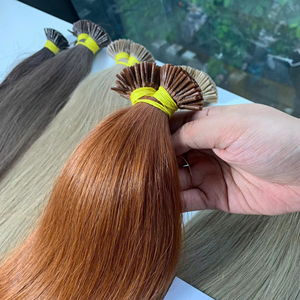 Extensions de cheveux en kératine pré-collées, pointe I, 100% cheveux vierges vietnamiens, qualité supérieure, couleur de mèches personnalisée - Product Image 1