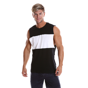 2023 Men's Breathable Fitness Tank Top Quick Dry Custom Wholesale-Knitted Weave Plus Size Option - Product Image 1